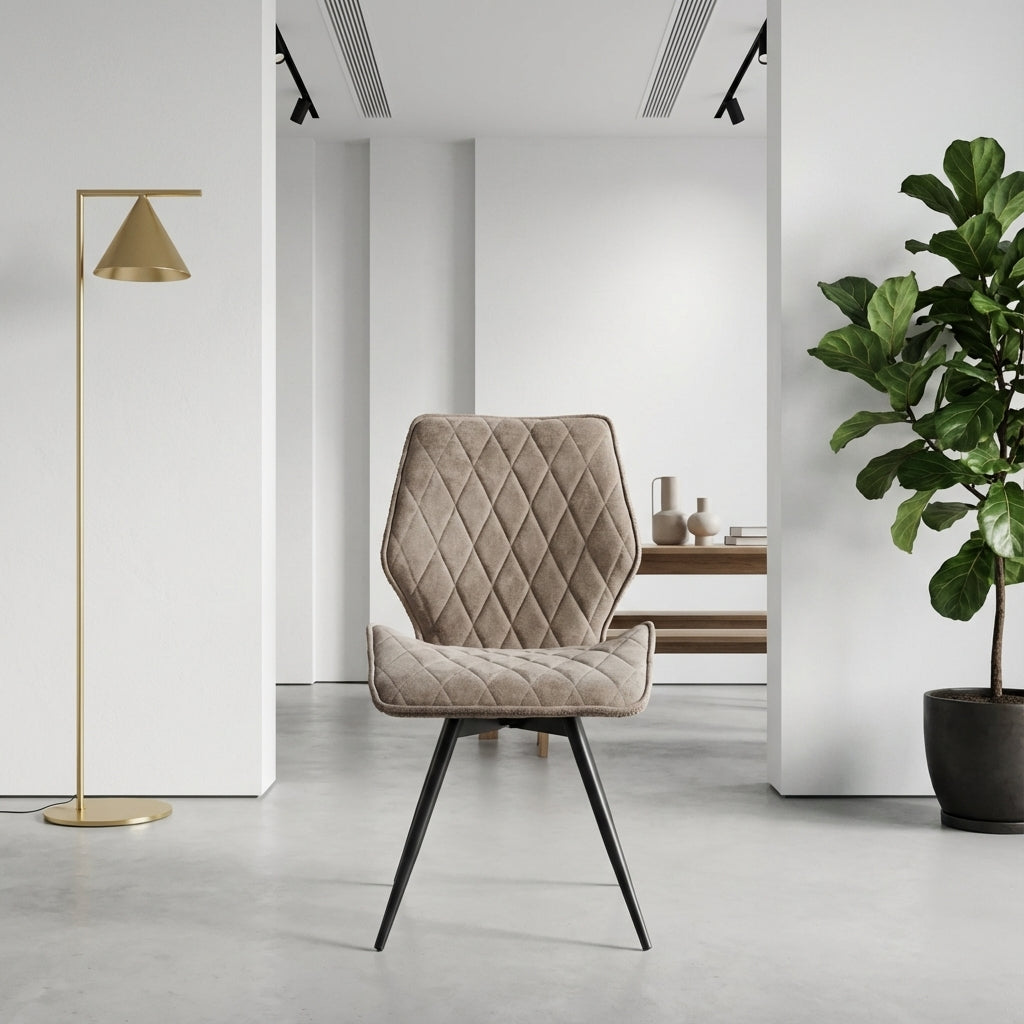 כסאות אוכל מעוצבות ונוחות עם בדים יוקרטיים ורחיצים