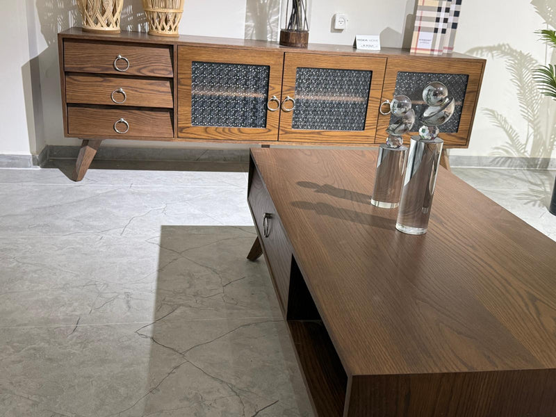 מזנון טלויזיה כולל שולחן סלון דגם 120