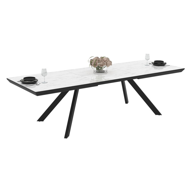 שולחן אוכל נפתח דגם - ברצלונה 200×100 נפתח ל 277 ס״מ