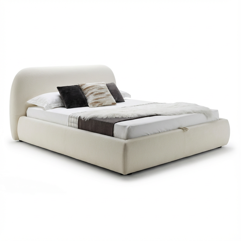 מיטה דגם LUMINA עם ארגז מצעים.